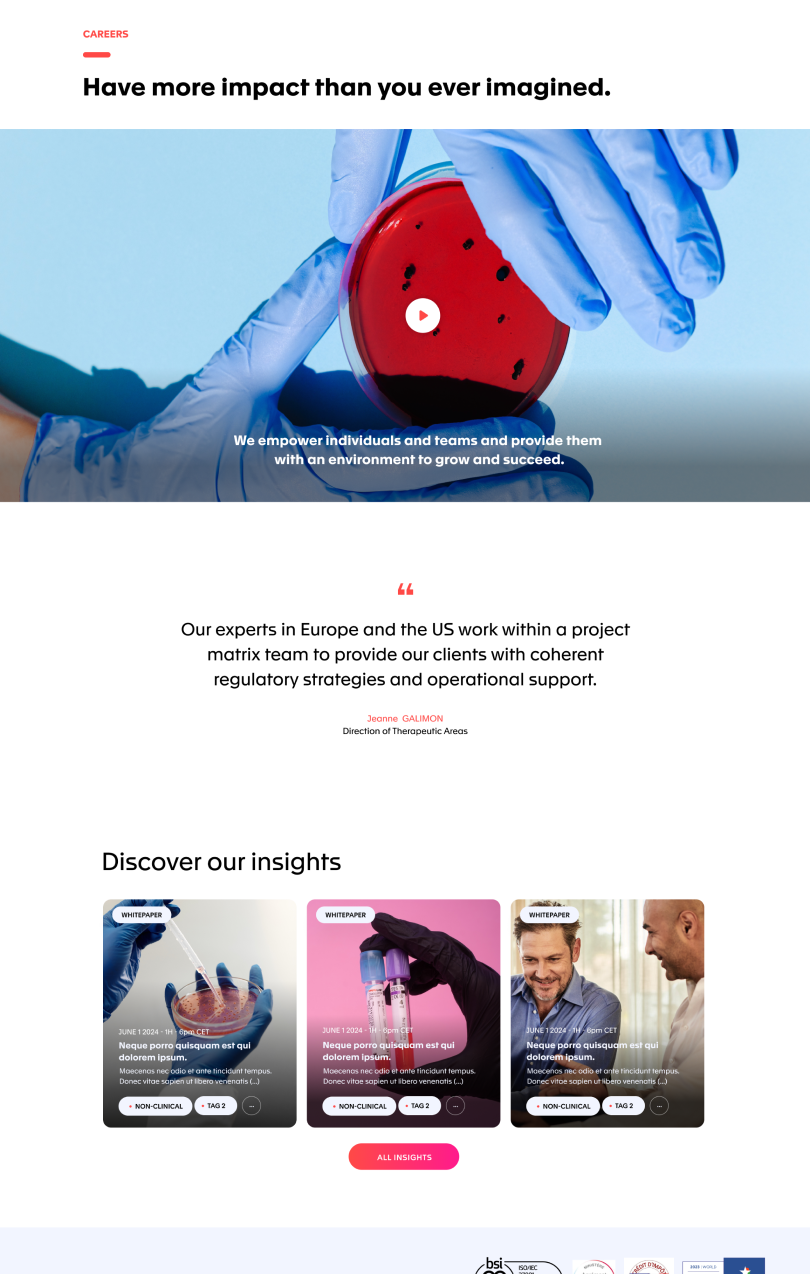 Création d’une site web pour VCLS-Voisin Consulting, un saas accompagné par From Roswell.