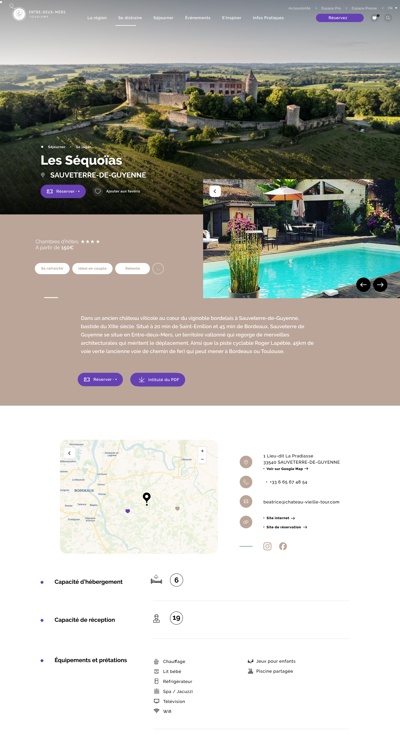 Création d’une site web pour Entre-deux-mer, un saas accompagné par From Roswell.