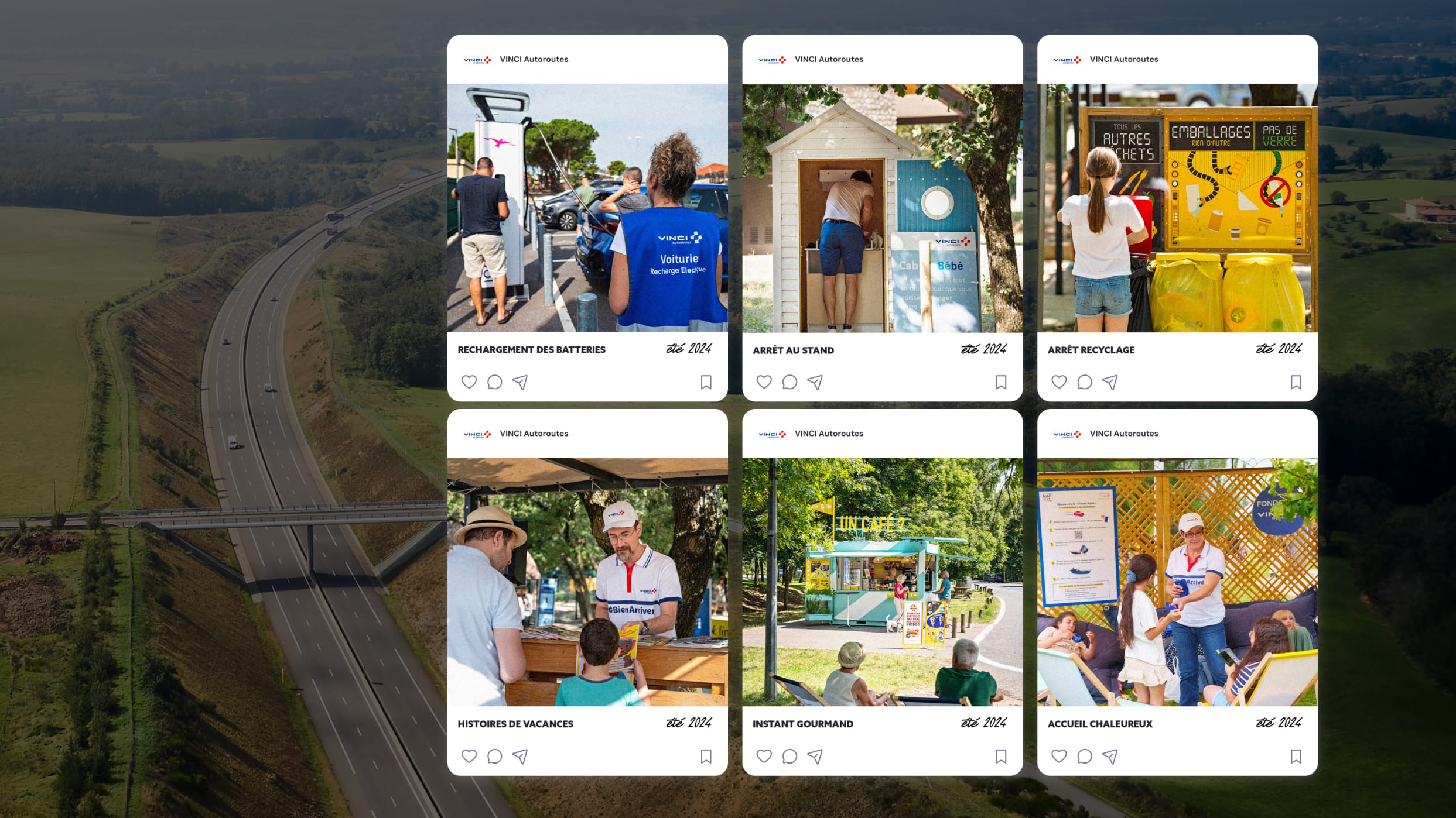 Création d’une social media pour Fondation VINCI Autoroutes, un coorporate accompagné par From Roswell.