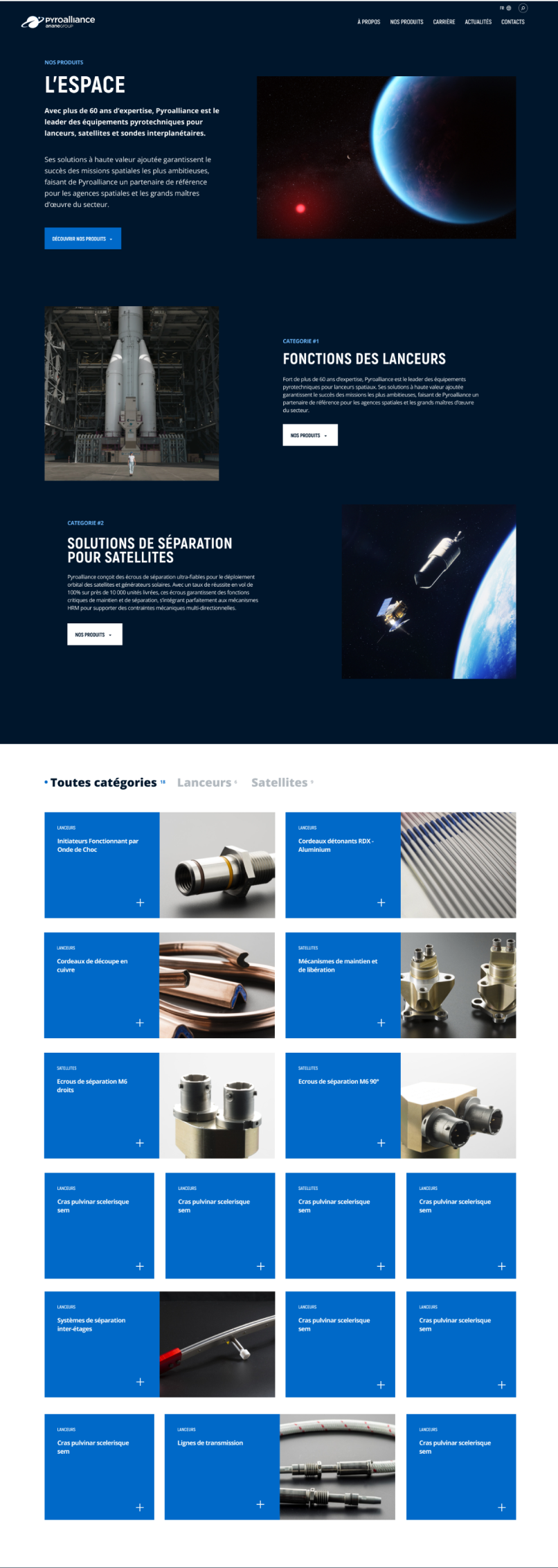 Création du site internet ArianeGroup, un aérospatial accompagné par From Roswell.