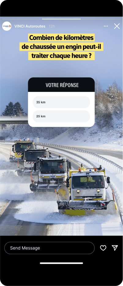 Projet de data design réalisé pour Prévention VINCI Autoroutes – agence branding digital advertising Paris