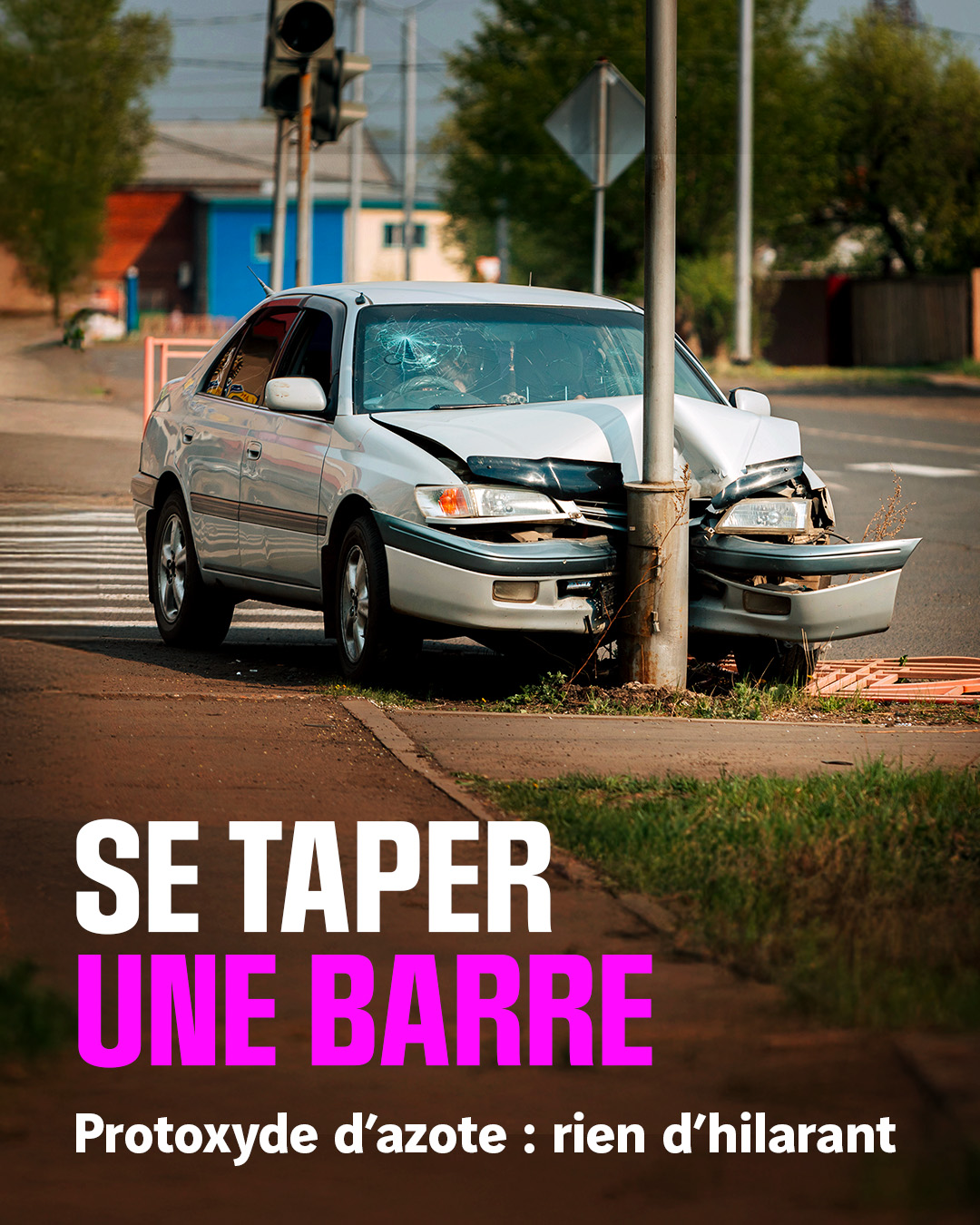 Social média campagne Protoxyde d'azote réalisé pour Fondation VINCI Autoroutes – agence pub Paris