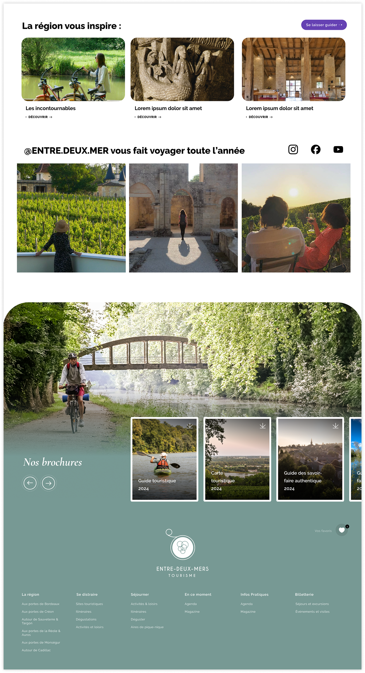 Création d’une site web pour Entre-deux-mer, un saas accompagné par From Roswell.