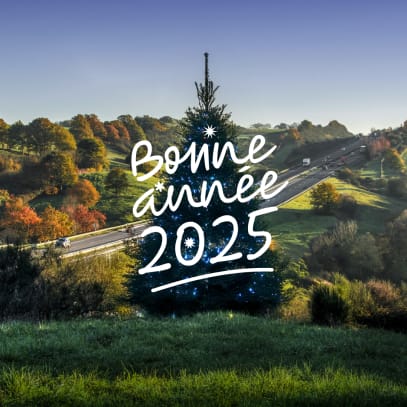 Projet de carte de voeux réalisé pour VINCI Autoroutes – agence branding digital advertising Paris