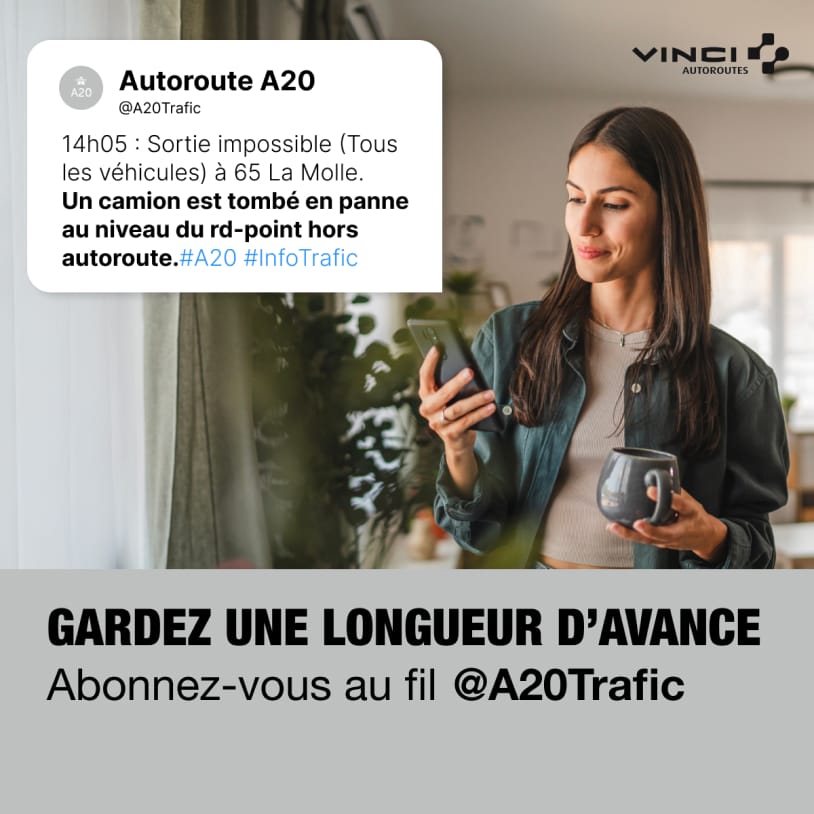Projet de publicité réalisé pour VINCI Autoroutes – agence branding digital advertising Paris