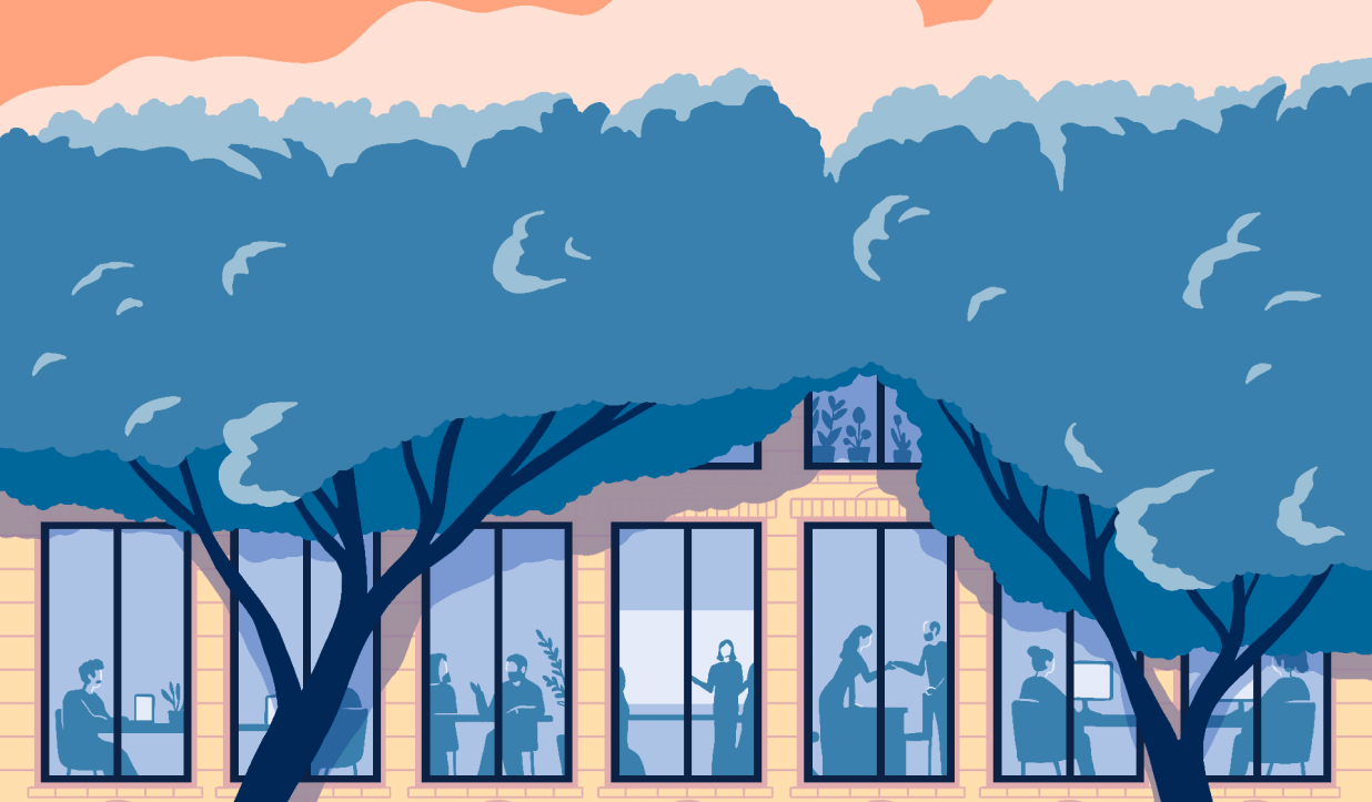 Création d’une illustration pour Edmond de Rothschild, un saas luxe corporate accompagné par From Roswell.