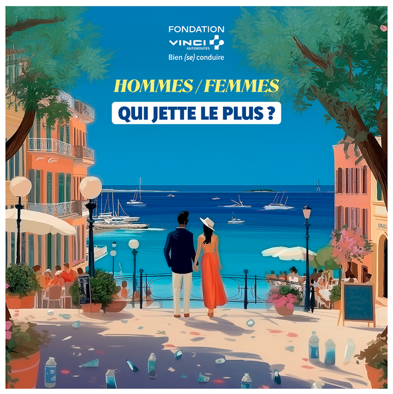 Projet de illustration réalisé pour les reseaux sociaux de la Fondation VINCI Autoroutes – agence pub Paris