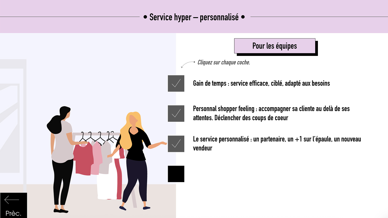 Projet de e-learning réalisé pour Maje-SMCP-E-learning – agence digitale branding Paris
