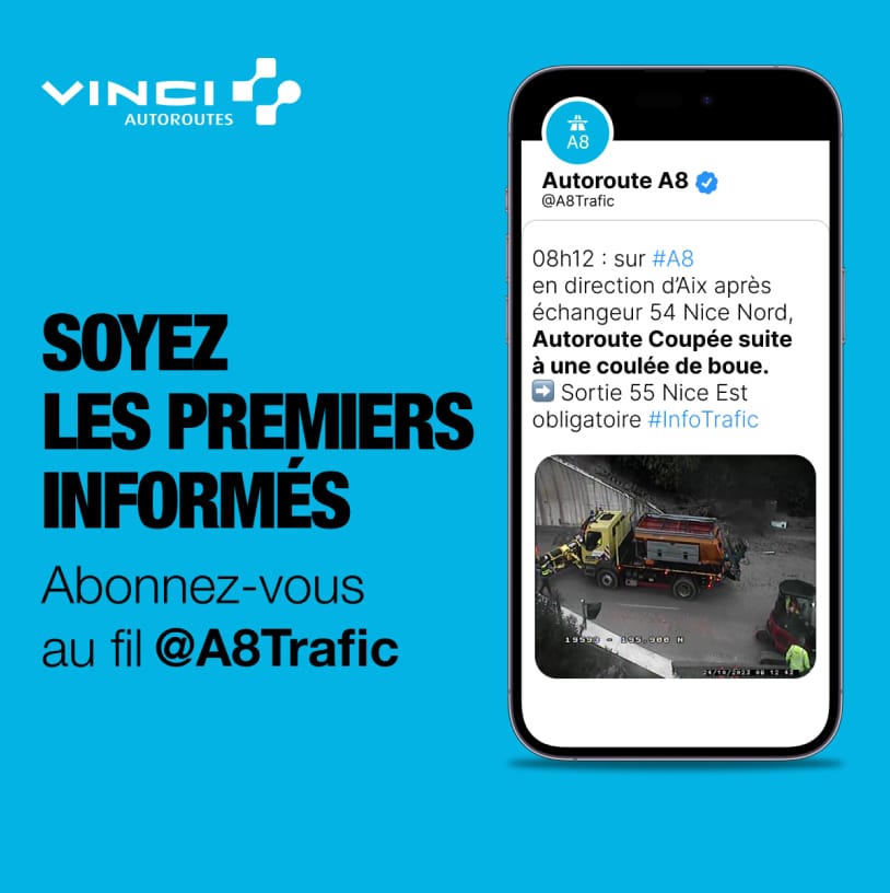 Projet de publicité réalisé pour VINCI Autoroutes – agence branding digital advertising Paris