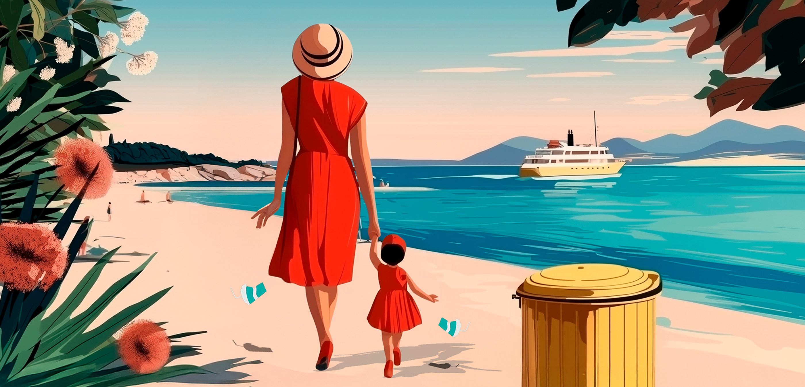 L’été en images : quand les déchets s’invitent sur la carte postale