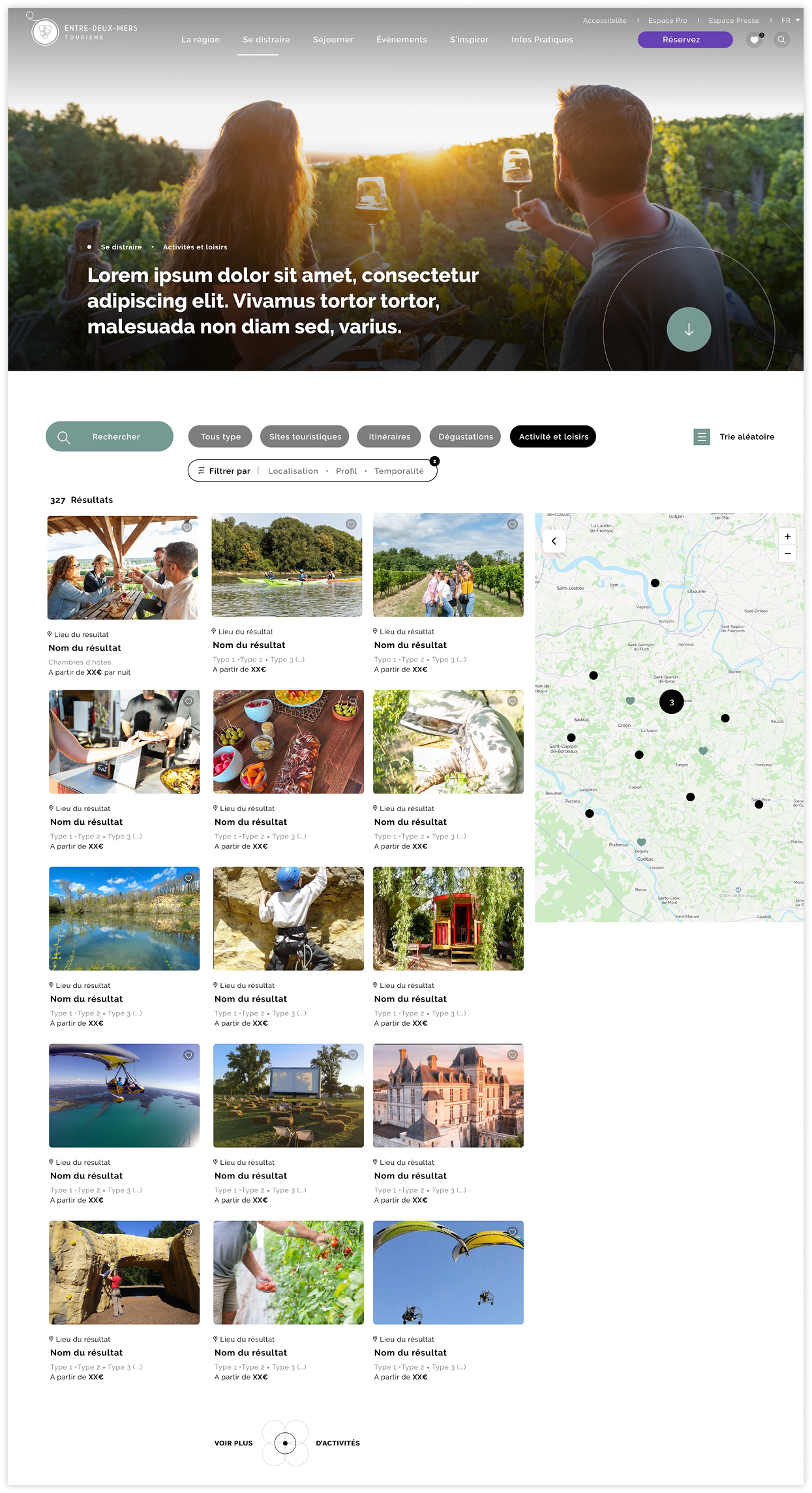 Création d’une site web pour Entre-deux-mer, un saas accompagné par From Roswell.