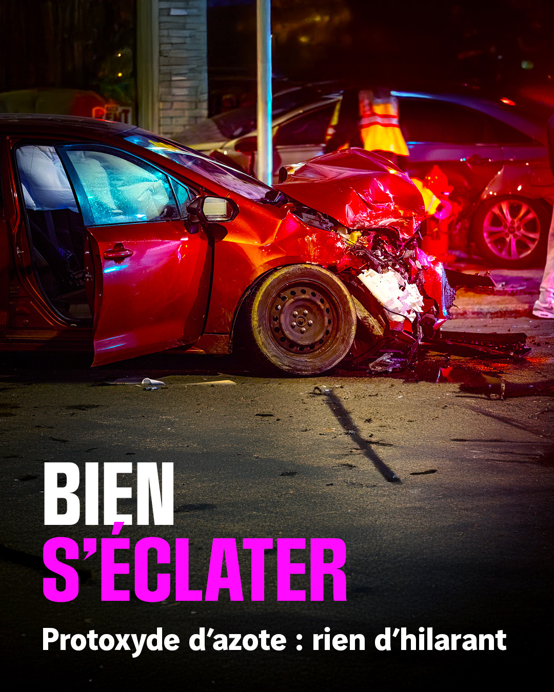 Social média campagne Protoxyde d'azote réalisé pour Fondation VINCI Autoroutes – agence pub Paris