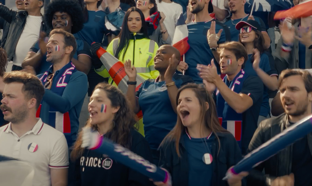 Projet de campagne Homme en jaune réalisé pour Fondation VINCI Autoroutes Prévention – agence pub Paris