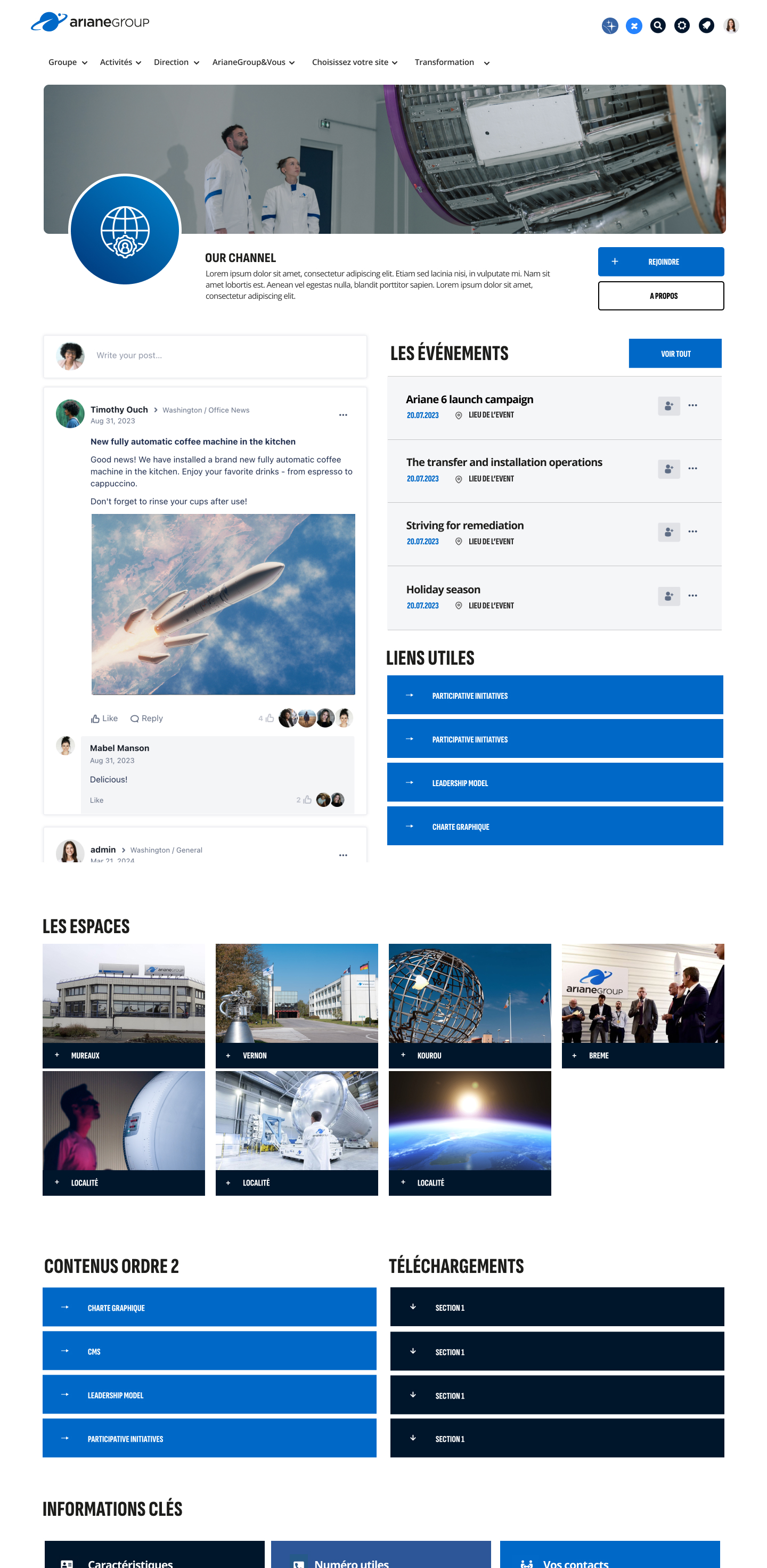 Projet de écran réalisé pour ArianeGroup – agence digitale branding advertising Paris