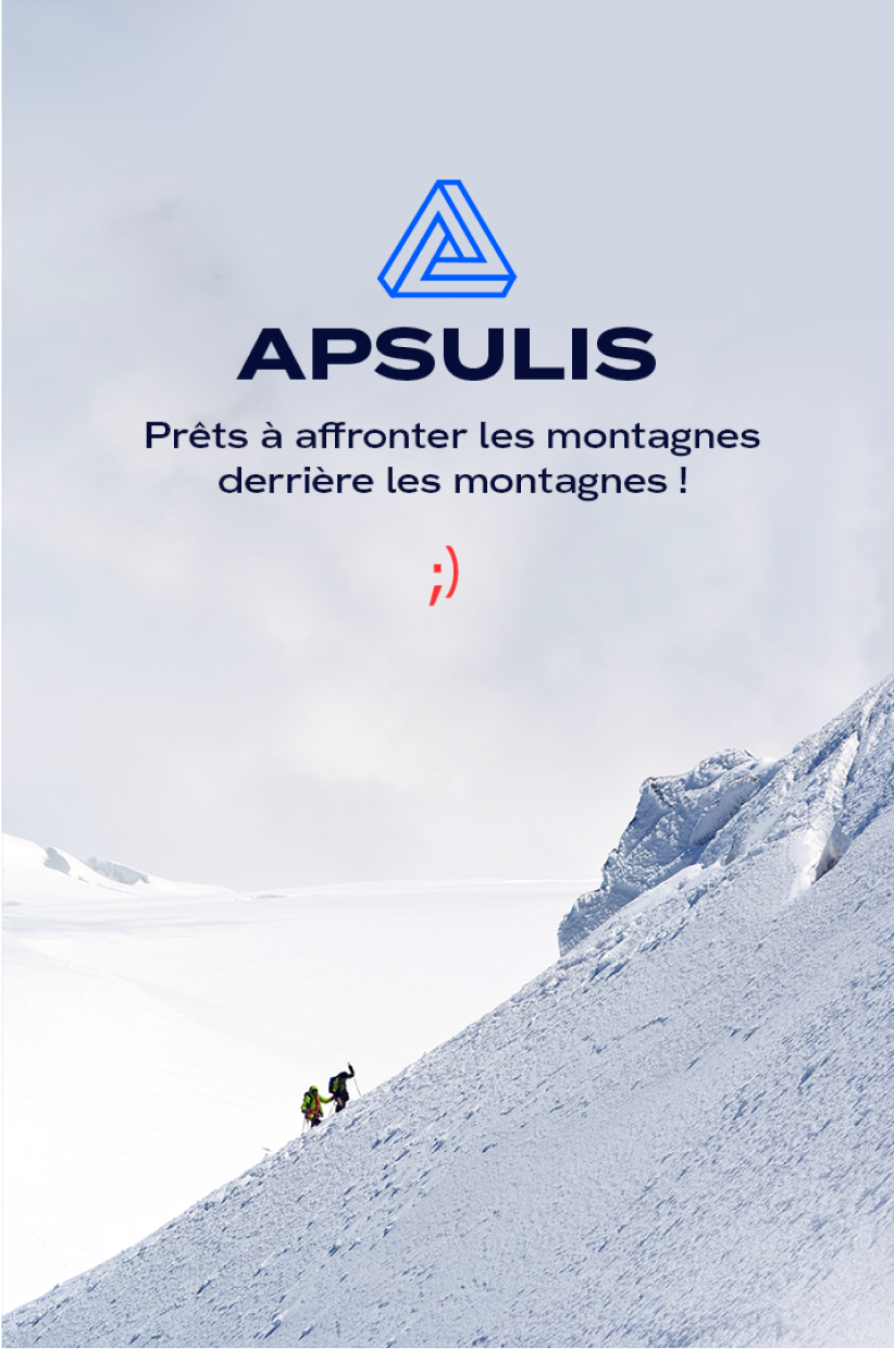 Création d’une pub pour Apsulis, un saas accompagné par From Roswell.