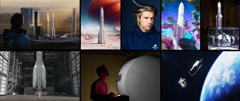 Projet de campagne de pub réalisé pour Salon du Bourget X ArianeGroup – agence digitale branding advertising Paris