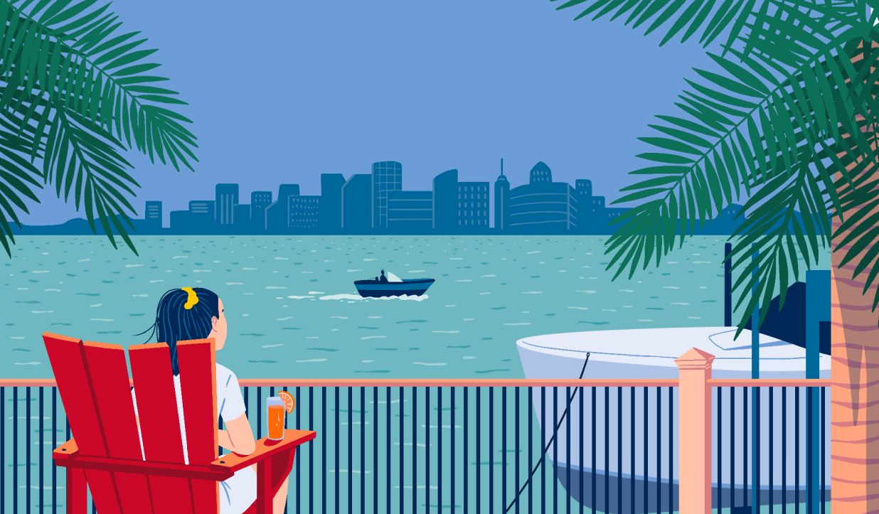 Création d’une illustration pour Edmond de Rothschild, un saas luxe corporate accompagné par From Roswell.