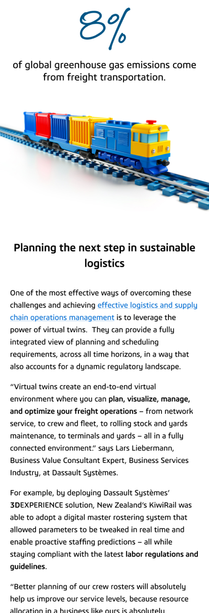 Création d’une site web pour Dassault systèmes, un saas accompagné par From Roswell.