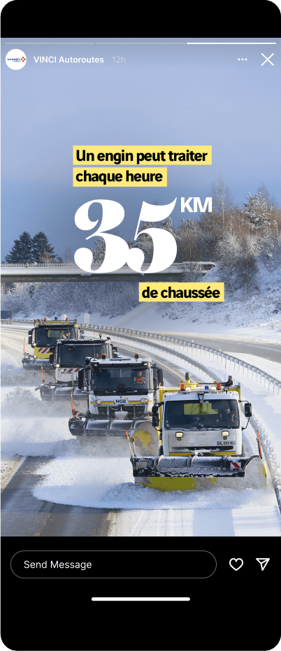 Projet de data design réalisé pour Prévention VINCI Autoroutes – agence branding digital advertising Paris