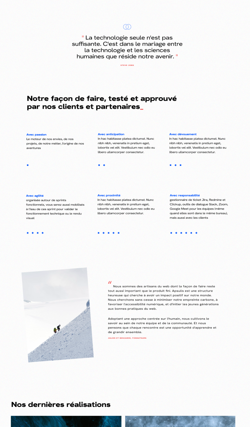 Création d’une site web pour Apsulis, un saas accompagné par From Roswell.