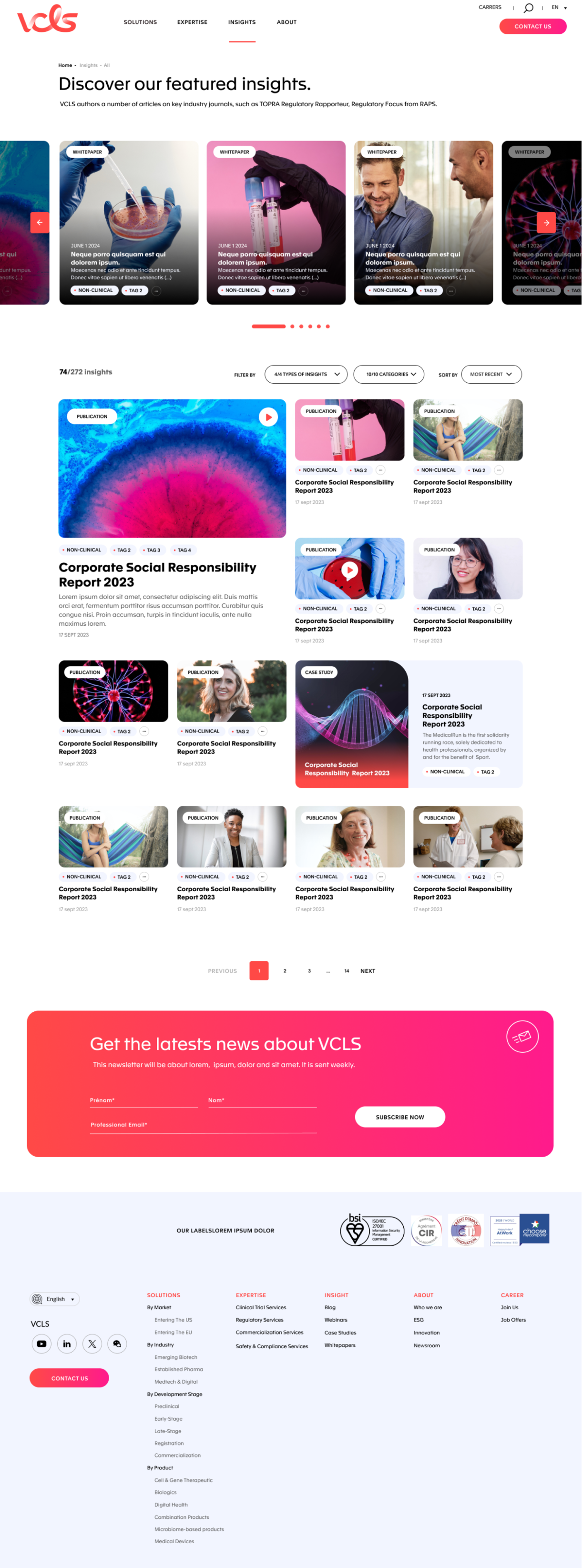 Création d’une site web pour VCLS-Voisin Consulting, un saas accompagné par From Roswell.