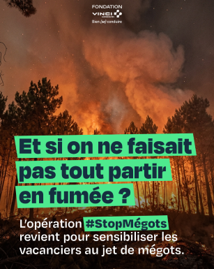 Carrousel sur l'environnement et le jet mégots.  