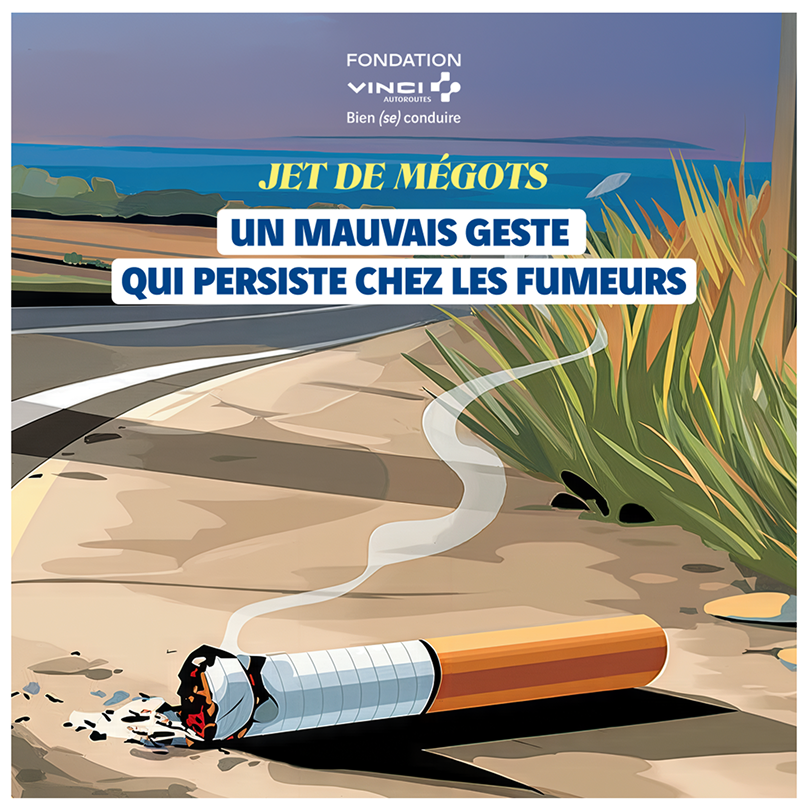 Projet de illustration réalisé pour les reseaux sociaux de la Fondation VINCI Autoroutes – agence pub Paris