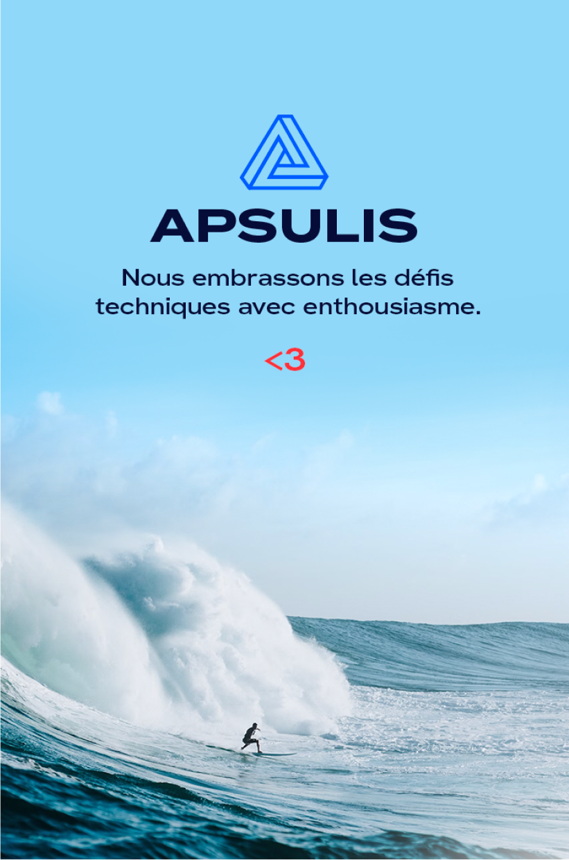Création d’une pub pour Apsulis, un saas accompagné par From Roswell.