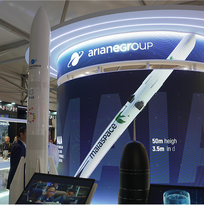 Création d’une photo pour Salon du Bourget X ArianeGroup, un aérospatial accompagné par From Roswell.